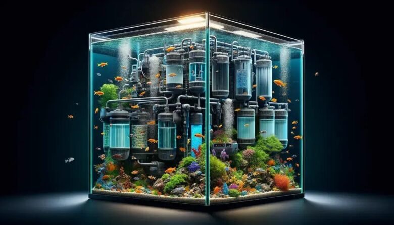 Diferença entre filtros internos e canister para aquários de médio porte