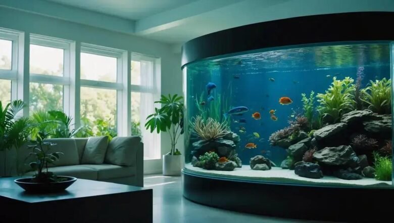 Manutenção de vidros de aquário sem arranhar com imãs de limpeza e lâminas