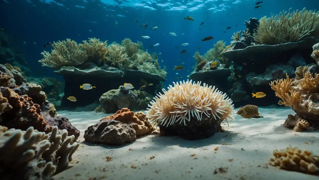 Aquário marinho exclusivo para invertebrados como ouriços, caranguejos e estrelas
