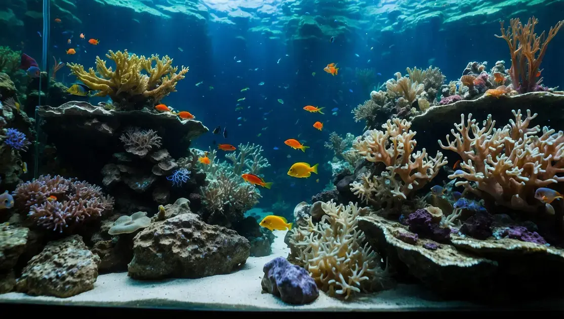Aquários de rochas vivas para criação de microfauna benéfica em sistemas marinhos