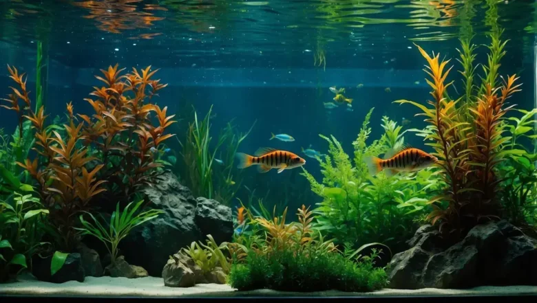 Compatibilidade entre barbos tigre e plantas resistentes em aquários sem CO₂
