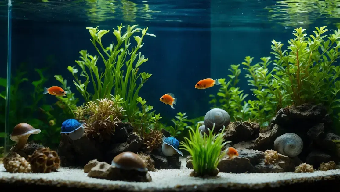 Controle de nitrito em aquários recém-montados com caramujos como fauna inicial