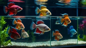 Criação de bettas machos em compartimentos individuais com espelhos de estímulo