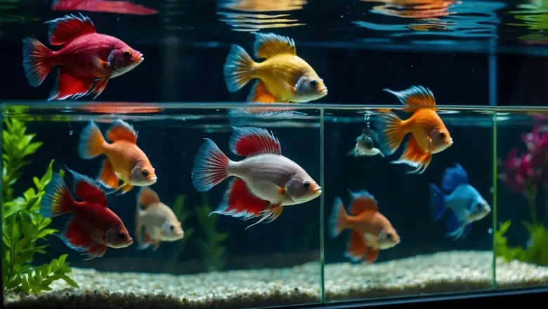 Criação de bettas machos em compartimentos individuais com espelhos de estímulo