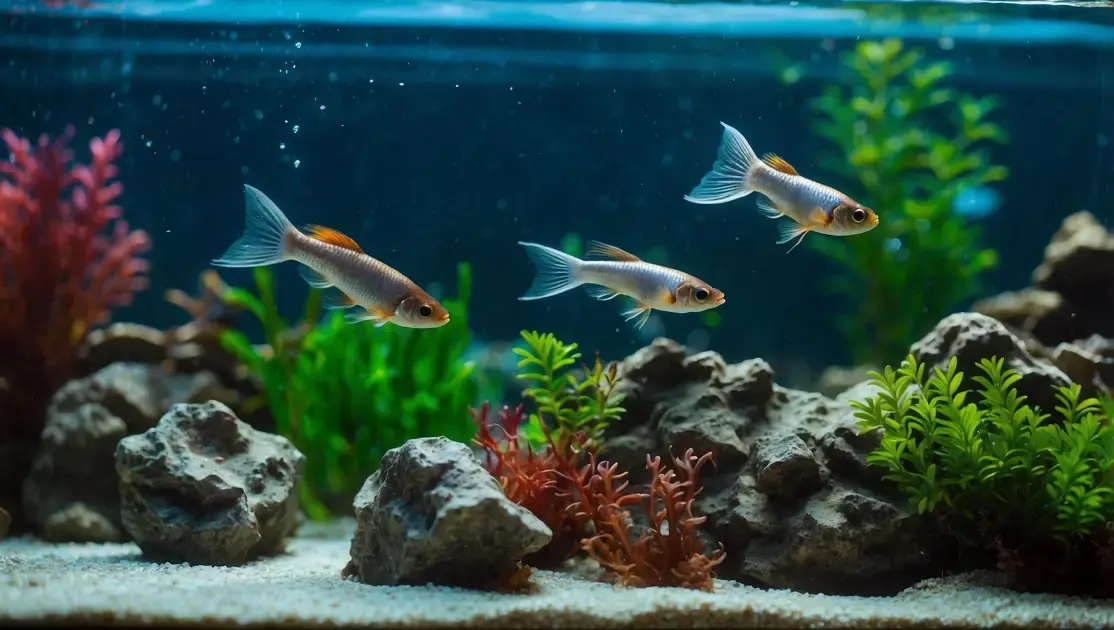 Criação de guppies para reprodução em aquários comunitários de baixa manutenção