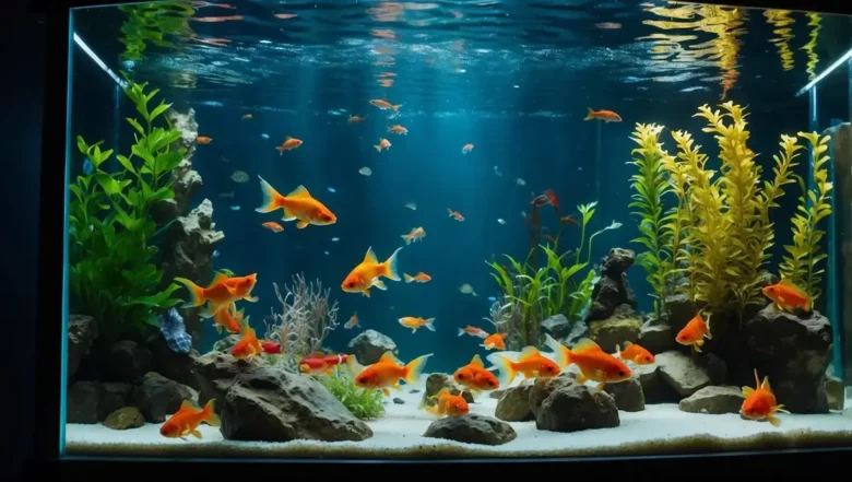 Cuidados com parâmetros da água em aquários de kinguios com filtros canister