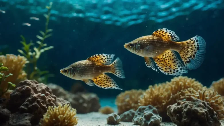 Filtro esponja para criação de alevinos de guppy em tanques de reprodução