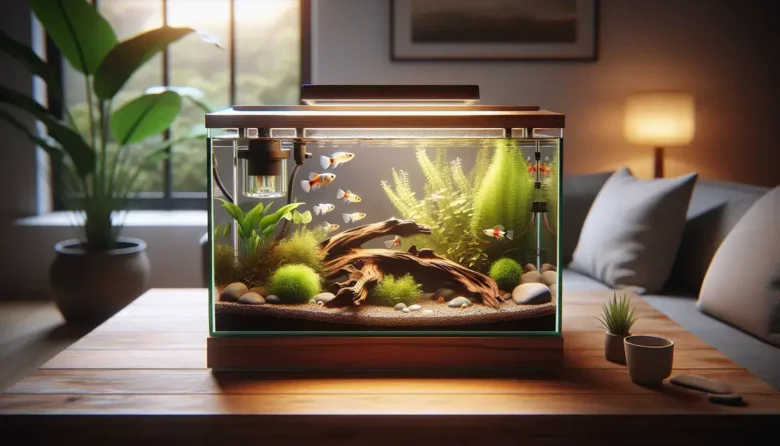 Aquários de água doce para peixes pequenos resistentes em ambientes com pouca manutenção