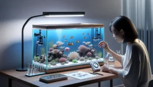 Aquários marinhos compactos para peixes resistentes com controle simples de salinidade