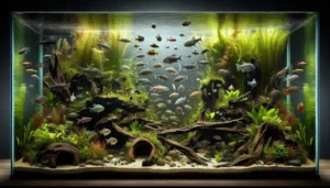 Planejamento de fauna para aquários comunitários evitando comportamento territorial