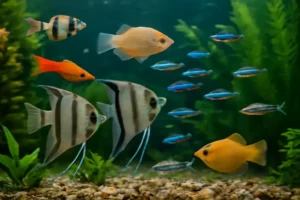 Como evitar doenças comuns em peixes de água doce comunitários