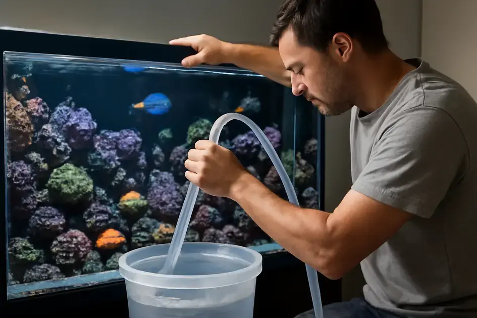 Como realizar trocas de água eficientes em aquários marinhos recifais